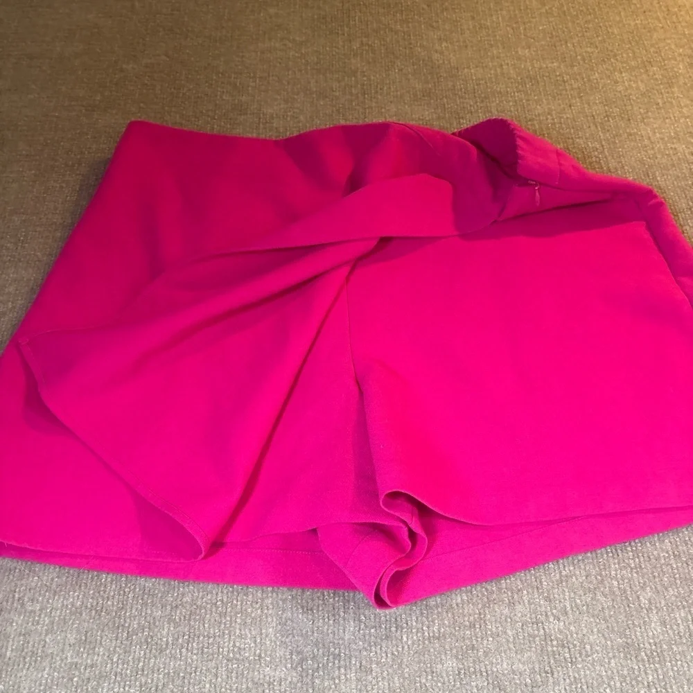 Nine West Women’s Wrap Front Skort – Hot Pink – Size XL 1188